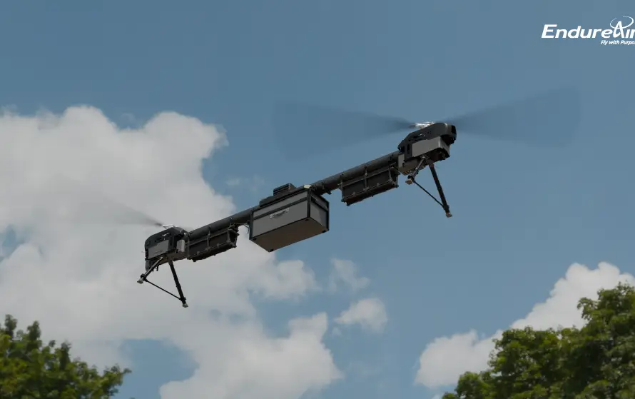 Logistics drones for mid-mile delivery