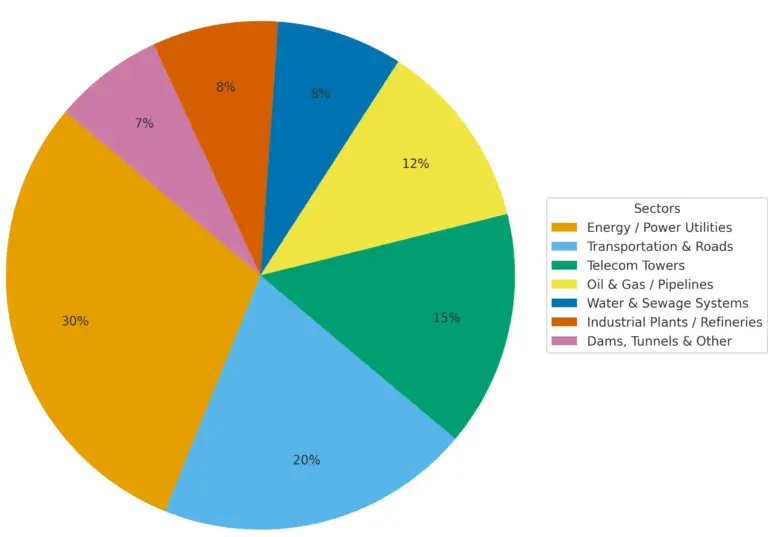 Usages of drones for infrastructure inspection by the industry