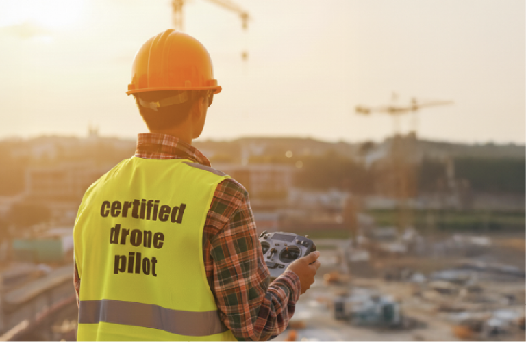 Improved Safety of Personnel by drones in Construction Industry